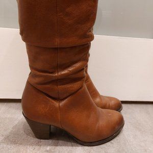 Aldo Caramel Leather Boots